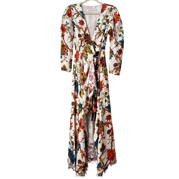 Alix of Bohemia Lalli Reef Wrap Dress | Boho Luxury Maxi | XS - Picture 6 of 10